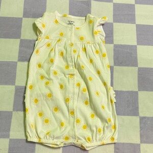 Carter's White and Yellow Sun Romper